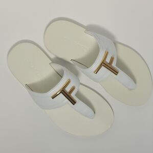 Tom Ford White Thong Sandals Flip Flops